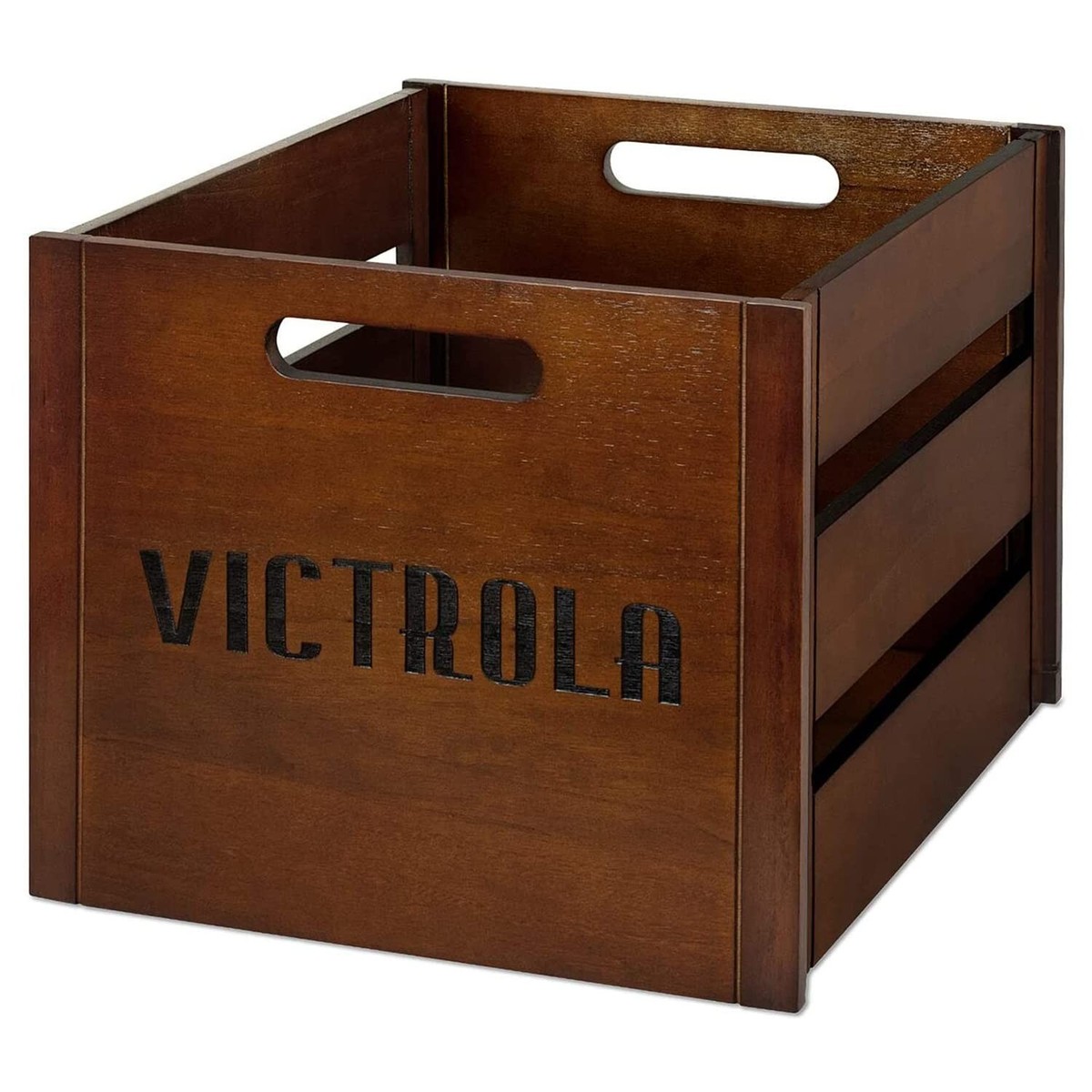 Victrola Wooden Record Crate Espresso | eBay