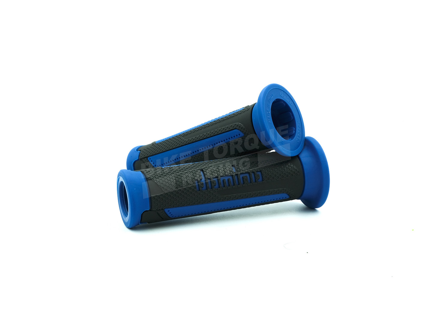Genuine Domino Turismo Anthracite & Blue A350 Grips for Zongshen Bikes