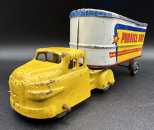 Wyandotte Tin Lithio Truck  Trailer Produce Van Vintage Original Toy VTH