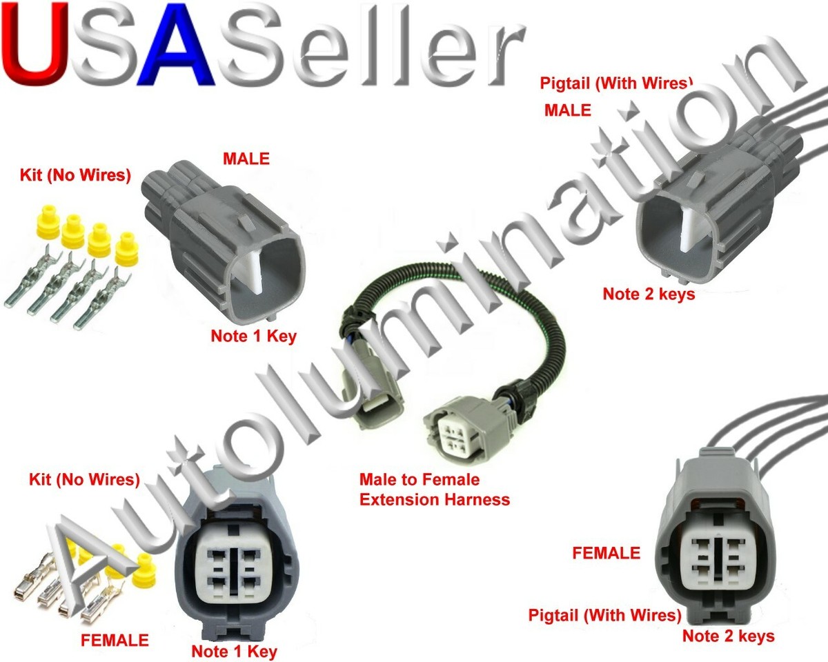 Harness Connector Oxygen O2 Sensor For Toyota Subaru Mazda