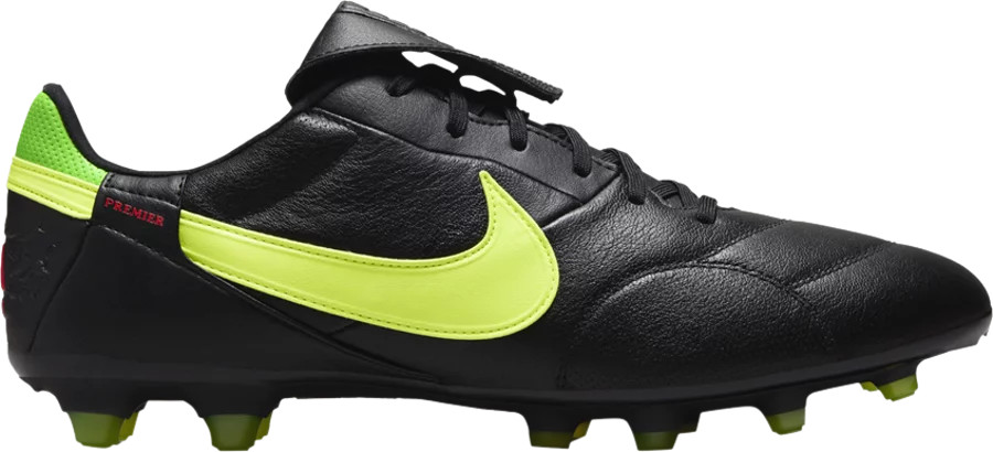Кроссовки Nike Premier III FG Black Volt Green Strike Soccer HM0265-008 мужские 9