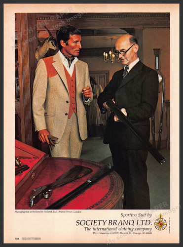 Society Brand 1970s Print Advertisement 1979 Sportivo Suit