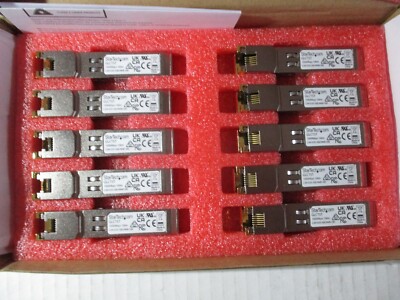 StarTech GLCTST GLCT10PKST Transceive SFP-Modul GigE 1000Base-T RJ45 10er Pack