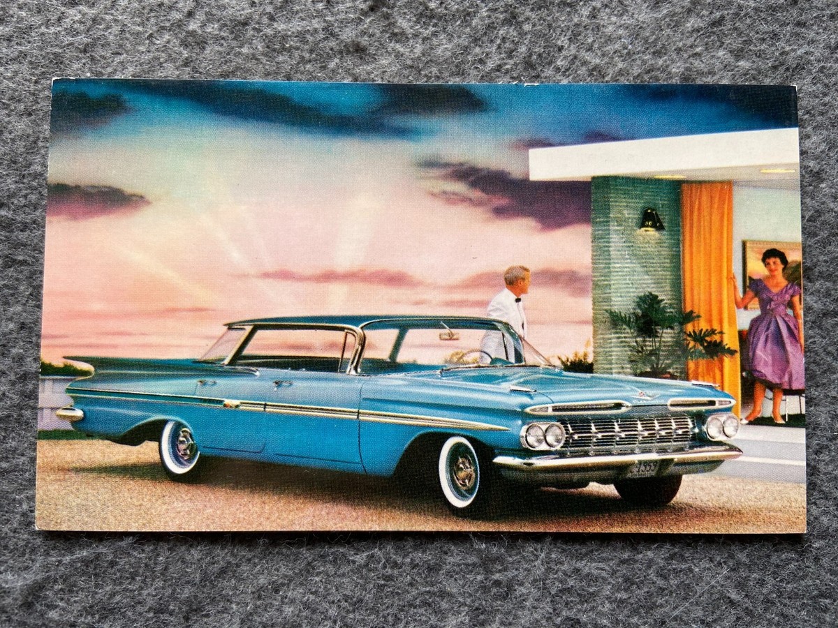 1959 Chevrolet Impala Sport Sedan Vintage Postcard | eBay