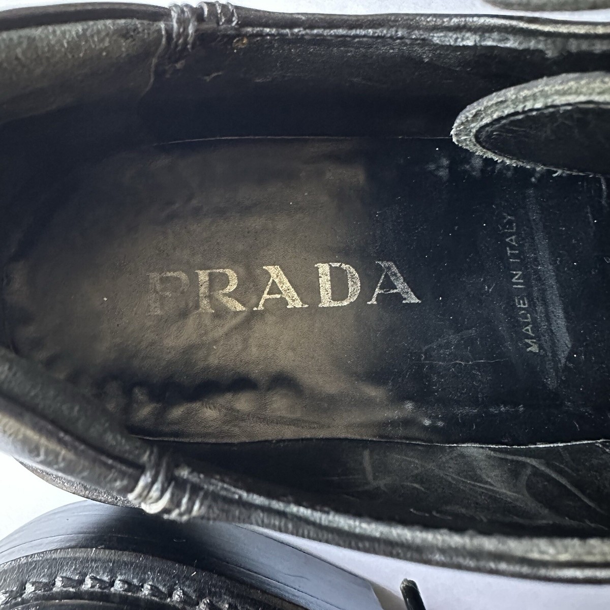 Vtg Archive Prada 1999 FW Runway Leather Derby Y2k Italy Vtg Archive Prada 1999 FW Runway Leather Derby Y2k Italy