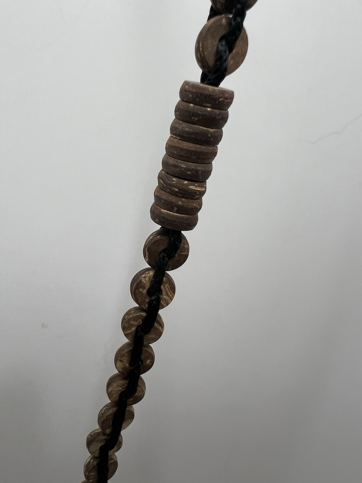 Coconut Shell Purse Patchwork Style Handbag Natur… - image 8