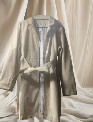 NWT Maurices Plus Size 2X (18W 20W) Tan Belted Trench Coat Single Breasted