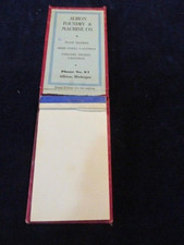 Vintage Albion Foundry & Machine Company tiny pocket Notebook Michigan B182 thumbnail