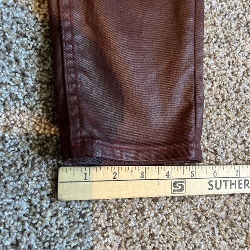 Vigoss The Jagger Skinny Burgandy/Wine Denim Cotton Blend Jeans 32x30 - Picture 12 of 16