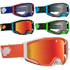 SPY FOUNDATION MOTOCROSS GOGGLES enduro bike mtb MX - clear / mirror lens