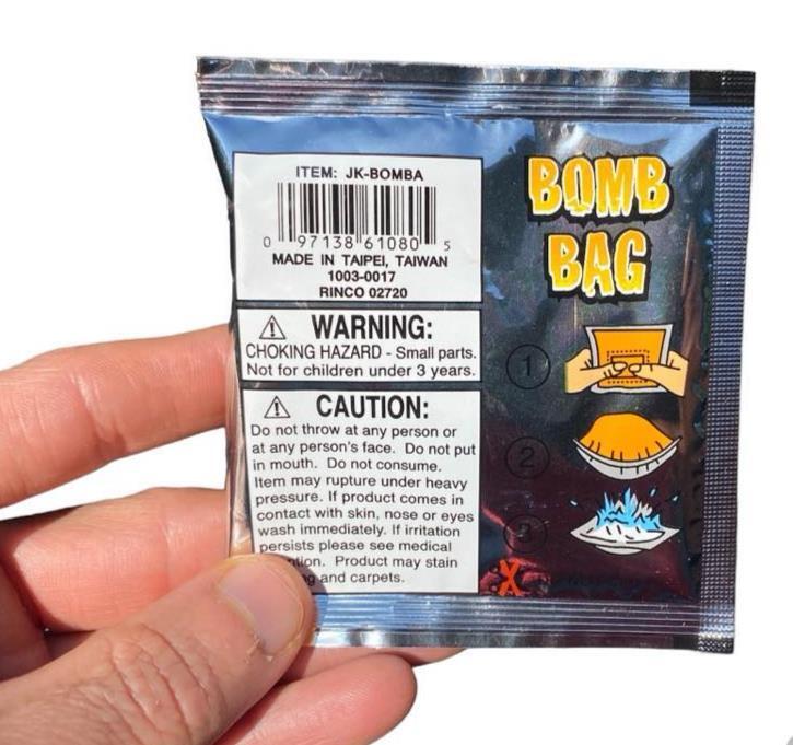 72 Exploding Bomb Bags - Loud Bang Party Noise Maker - Kids Toy Game ...