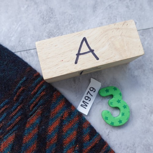 Abstract Wool Sweater Boys 5 XS Forest Green WOODPOCKET Pullover Oversized JAPAN - Picture 9 of 9