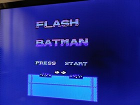 BATMAN Y FLASH - RARO Cartucho Famicom Famiclone Nes