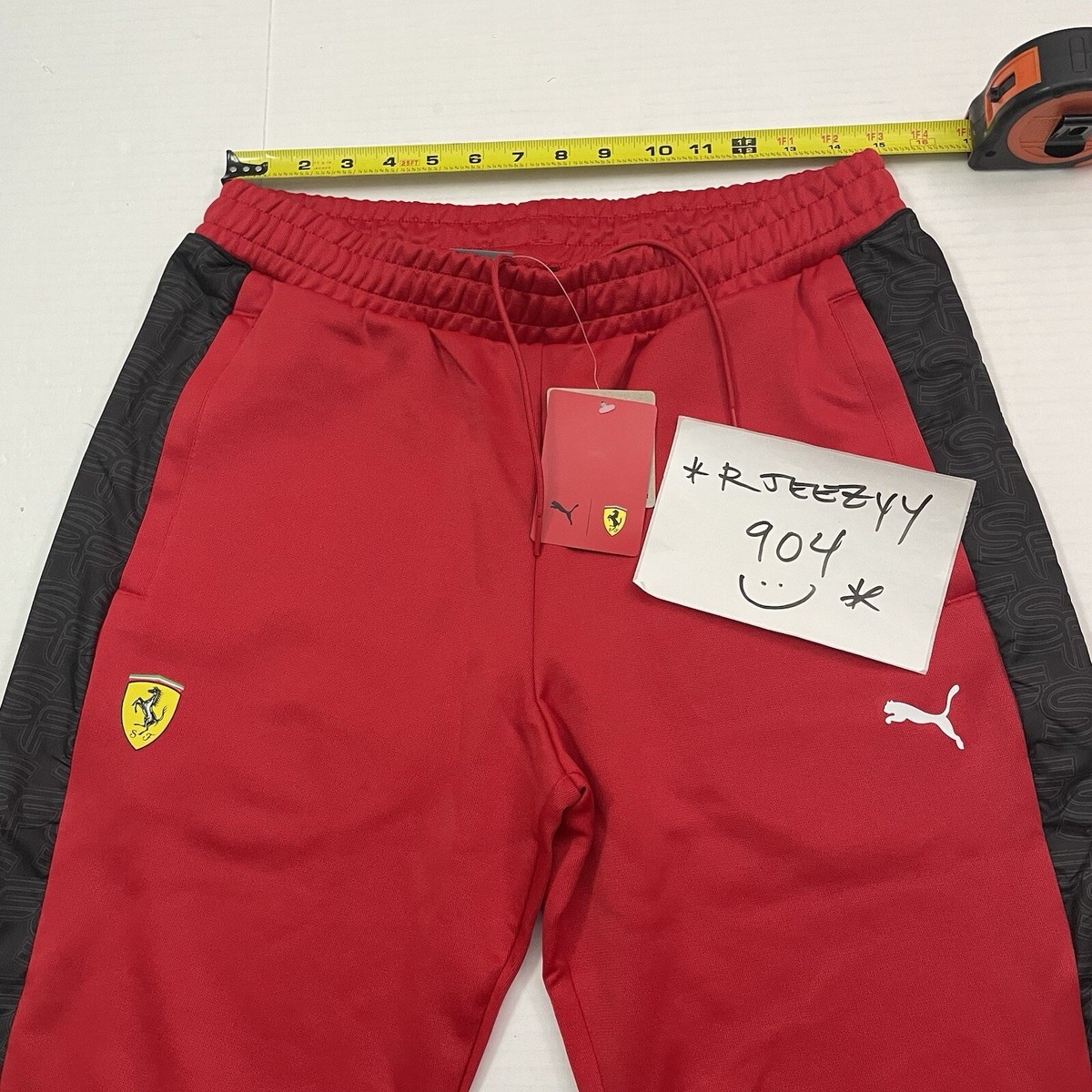 $90 Mens Size L PUMA Ferrari Scuderia Race MT7 Track Pants