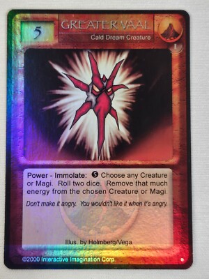 Magi Nation Duel - GREATER VAAL - Cald Creature - Base Unlimited - Foil * Lava