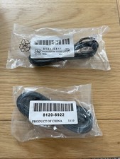 2x New HP Telephone Cable 3 Metres RJ11 to RJ11 - 8120-8922 / 8121-0811 Black