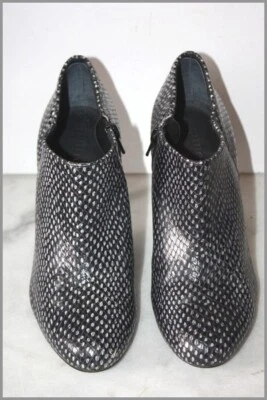 MINELLI Boots Cuir Noir blanc Doublées Cuir T 36 TBE - Photo 1/4