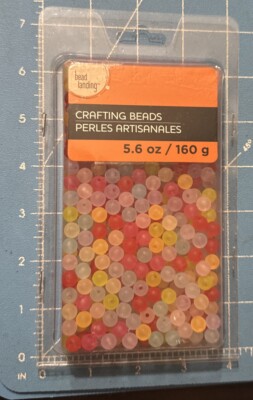 Bead Landing Crafting Beads Multi Color Clear Round Light Pastels
