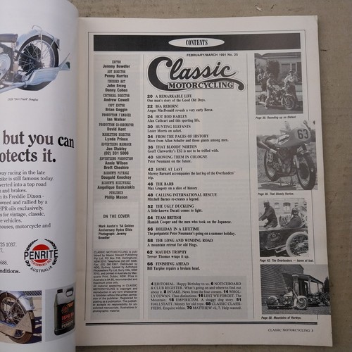 Classic Motorcycling Magazine Issue 25 1991 - Picture 2 of 3