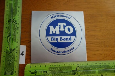 Alter Aufkleber Musik Band MITTELMOSEL TANZORCHESTER MTO Big Band