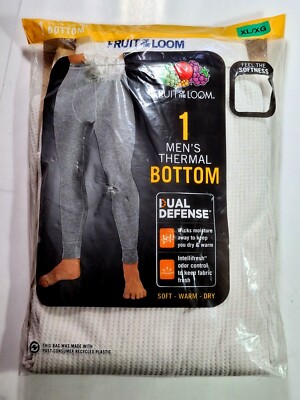 Fruit of The Loom Natural Thermal Waffle Long Johns Pants Men's
