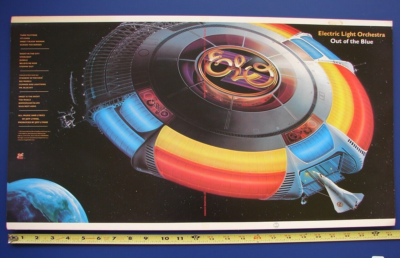 RARE ELECTRIC LIGHT ORCHESTRA 1978 OUT OF THE BLUE UNUSED JACKET