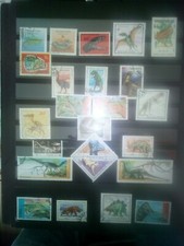 Reptiles / dinosaures lot timbres sellos timbres stamps