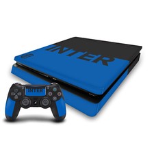 OFFICIAL INTER MILAN FULL LOGO VINYL SKIN FOR PS4 SLIM CONSOLE  CONTROLLER