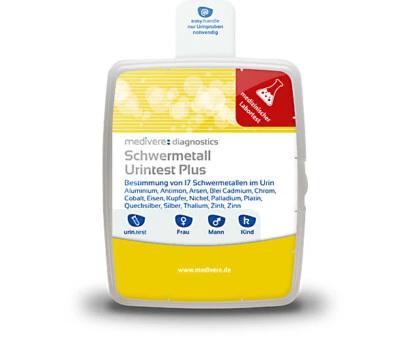 MEDIVERE DIAGNOSTICS Schwermetall Urintest Plus