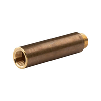 "Messing Gewinde-Fitting HahnverläNgerung Ig/Ag 1/2\" (Dn 15) LäNge 100 Mm - Schw"
