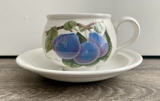 Pomona Portmeirion L’imperatrice Plum Small Tea Cup & Saucer Lovely Condition