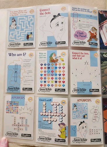 Vintage "Snow White & The Seven Dwarfs" Skybox Disney Trading Cards - Picture 2 of 24