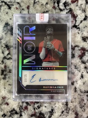 2023 Panini Chronicles Noir Signatures Elly de La Cruz Auto /25
