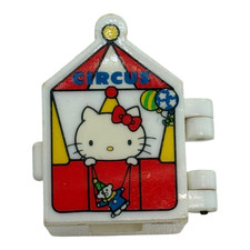 Sanrio Hello Kitty Circus Toothbrush Holder Cover Case Hinged Travel Vintage