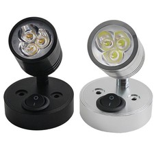 RV Light Fixtures 12V 3W LED Reading Spotlight Indoor Lighting Wear-Resistant