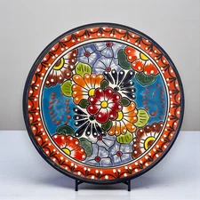 10" Talavera Dinner Plate | Mexican Folk Ceramic