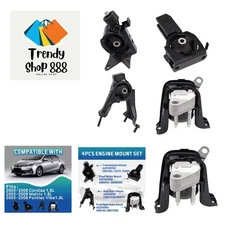 Durable 4-Piece Engine & Transmission Mount Kit for Corolla, Matrix, Vibe 1.8L