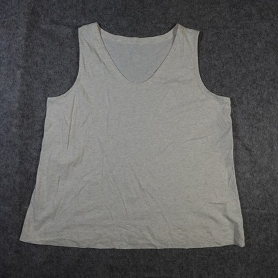 J. Jill Top Womens Extra Large PureJill Soft V Neck Layering Tank Cotton Cream