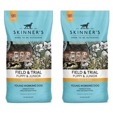 30kg PUPPY/JUNIOR Working Dog Food - Skinners Field & Trial Duck & Rice 15kg x 2 4.23 per kilo