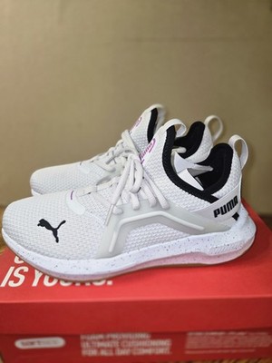Puma Softride Enzo 5 Wns Shoes Women Size 7.5 Feather Gray Pink NIB...