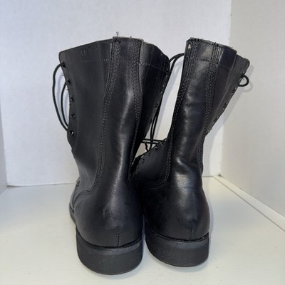 Vintage 88 Black 10.5 Leather Combat Boot COVE Military  display picture 1