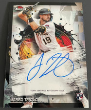 2024 Topps Finest Jared Triolo #FA-JTR Autograph Auto RC Rookie Card. rookie card picture