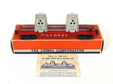 Postwar Lionel 6805 Atomic Energy Disposal Car From 1958-59~w/Nice OB & Inst.