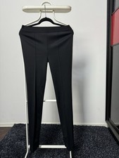 Helmut Lang women's black skinny leggins made in USA size L check measurements