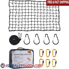 Elastic Cargo Net Truck SUV Roof Rack Carriers Heavy Duty W/ Carabiners New