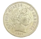 1911 Barber Silver Dime 10c US Coin Philadelphia Mint Classic Type Piec