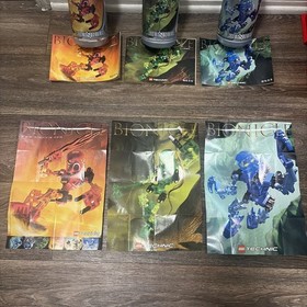 LEGO TECHNIC BIONICLE - Tahu Lewa Gali (Lot 3) Complete Canister Manual Poster
