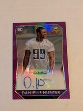 2015 NFL Prizm Danielle Hunter Purple Autograph SSP Color Match Vikings Rookie
