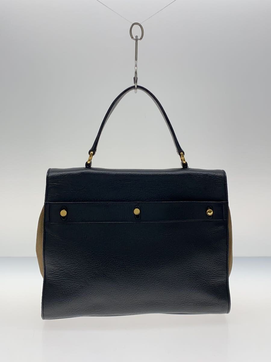 Borsa a mano SAINT LAURENT pelle nera tinta unita 368228 usata