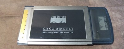 Cisco Aironet 802.11 a/b/g Wireless Adapter AIR-CB21AG-A-K9 Cardbus Adapter